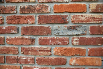 Old Red Brick Wall Texture