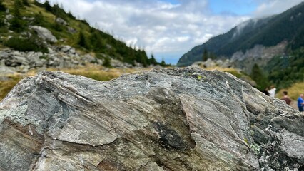 Făgăraș Mountains Panorama with Alpine Lakes and Rugged Peaks, Romania