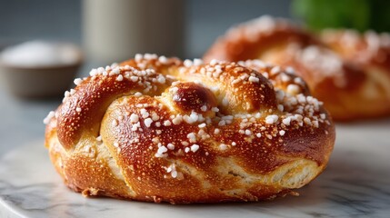 Pretzel (Germany) – A chewy, knot-shaped bread with a glossy brown crust and a sprinkling of coarse salt, often enjoyed warm as a savory snack.