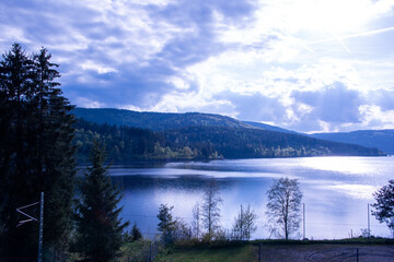 Schluchsee shimmers under the clear summer sky — a tranquil jewel of the Black Forest, perfect for sunlit reflections and peaceful escapes