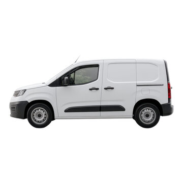 White Delivery Van with Simple Design and Clean Lines