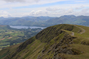 Naklejka premium Lake district national park England, north lakes fells