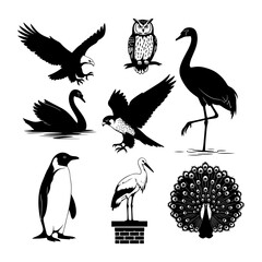 Silhouette of a stylized dragon with wings spread on a white background mythical creature