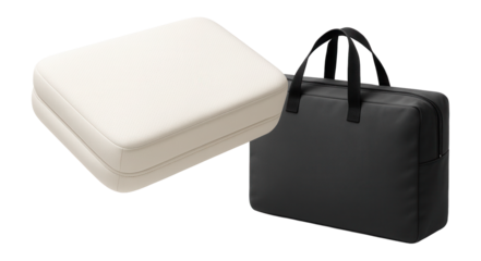 A travel crib mattress with a carrying case, perfect for vacations and overnight stays at grandparents' houses.