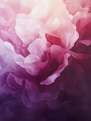 Gentle Contrast in Deep Plum and Soft Rose