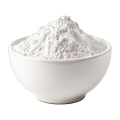 White powder in a white bowl