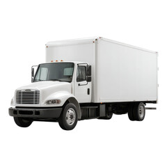 White Delivery Truck for Commercial Transportation and Logistics Use
