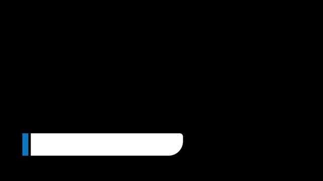 Simple lower third bottom left animation with blank concept