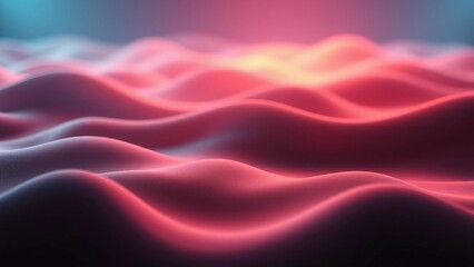 Fototapeta premium Wavy Gradient Layers in Flowing 3D Background 