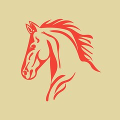 horse head silhouette