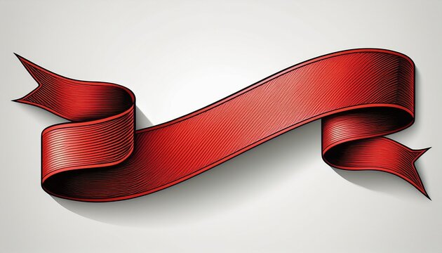 ribbon isolated on white background