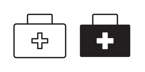 Doctor&rsquo;s Bag Icon. Medical Bag Icon First aid kit Healthcare Iconset Hospital Symbol, Emergency, Saving People, Help, Doctor's bag
