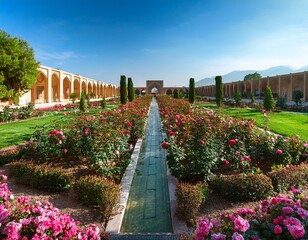 shiraz eram garden a stunning rose garden in historical persia