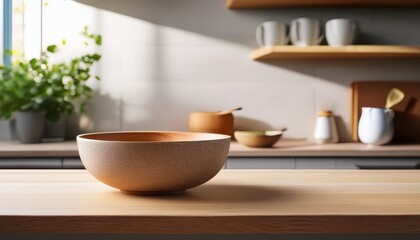 ceramic utility bowl on blank snow white stage anchoring versatile kitchen aesthetics for modern culinary presentation