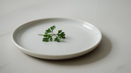 Fresh parsley twig.