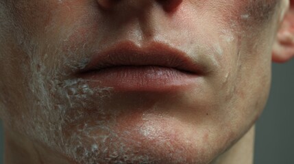 Obraz premium scene view of digits developing frostbite showing color transition from healthy skin to black necrotic patches.