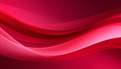 Vivid Pink and Red Wave Abstract Background