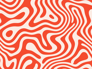 Vibrant orange and white swirling abstract pattern.