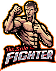 The solo fighter esport mascot