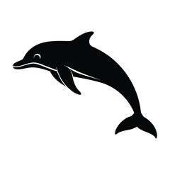Fototapeta premium dolphin isolated on white background