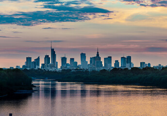 Warsawa city from with Wisla in foreground © Ivan