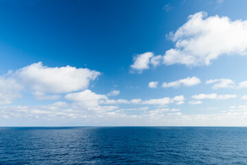 Cloud landscape over the sea
