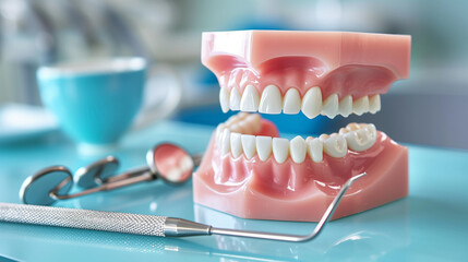 Celebrate World Oral Health Day by honoring dentists with a teeth model and tools. Dentist Day, a teeth model and dentist tools showcase oral health awareness. Celebrate World Oral Health Day with ess