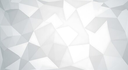Obraz premium Abstract Geometric White and Gray Polygonal Background with Modern Design