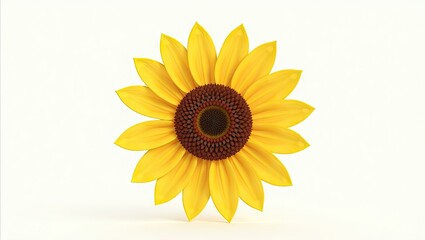 Obraz premium Detailed close-up of a sunflower.