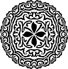 Intricate Circular Mandala Design vector graphics