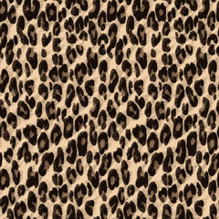 Leopard Print Seamless Pattern – Animal Skin Texture Background