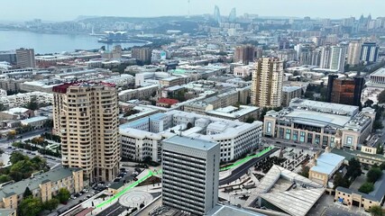  Azerbaijan – 28 Mall, Trade Center, 28 May Metro Station  Drone View