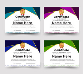 Premium Certificate Template for Awards and Recognition