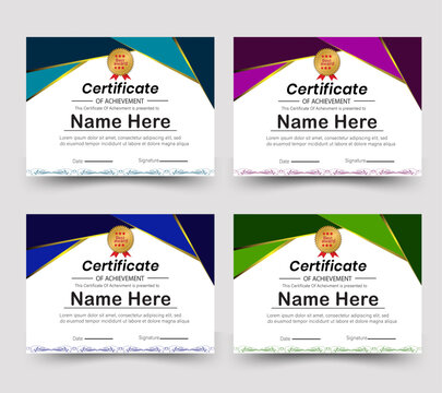 Premium Certificate Template for Awards and Recognition