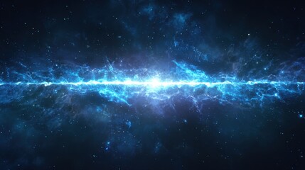 Cosmic energy streak in starry space, scifi movie backdrop, game background, astronomy education, universe exploration, digital art

