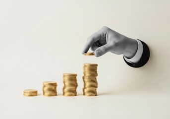 Grow your business with strategic investments and build wealth with this financial concept for savings, profits, and investments now