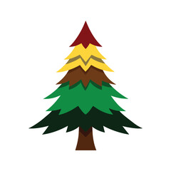 Christmas tree vector illustration
