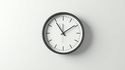 A wall clock with a clean design.