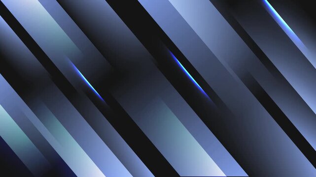abstract dark geometric concept animation on plain black background