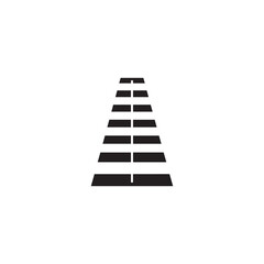 Pedestrian crossing icon. Zebra crossing. Vector icon isolated on white background.