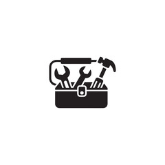 Construction worker black vector icon