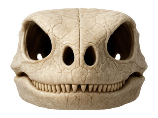 Galapagos marine iguana skull with blunt snout and robust jaw