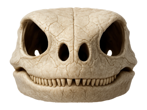 Galapagos marine iguana skull with blunt snout and robust jaw