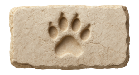 Early mammalian track fossil with small, rounded toe impressions and pad marks