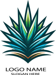 Yucca logo icon vector white background .