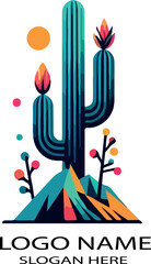 Yucca logo icon vector white background .