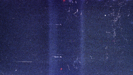 Blank grained film strip texture background with heavy grain, dust and light leak