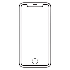 Editable Mobile figure blank vector Editorial