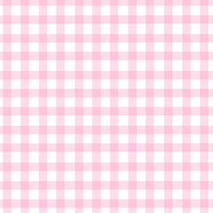 Geometric pink plaid print in pastel tones, vector background