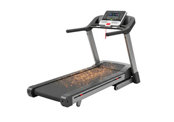 Isolated Treadmill Machine with Display Screen for Indoor Running and Exercise
